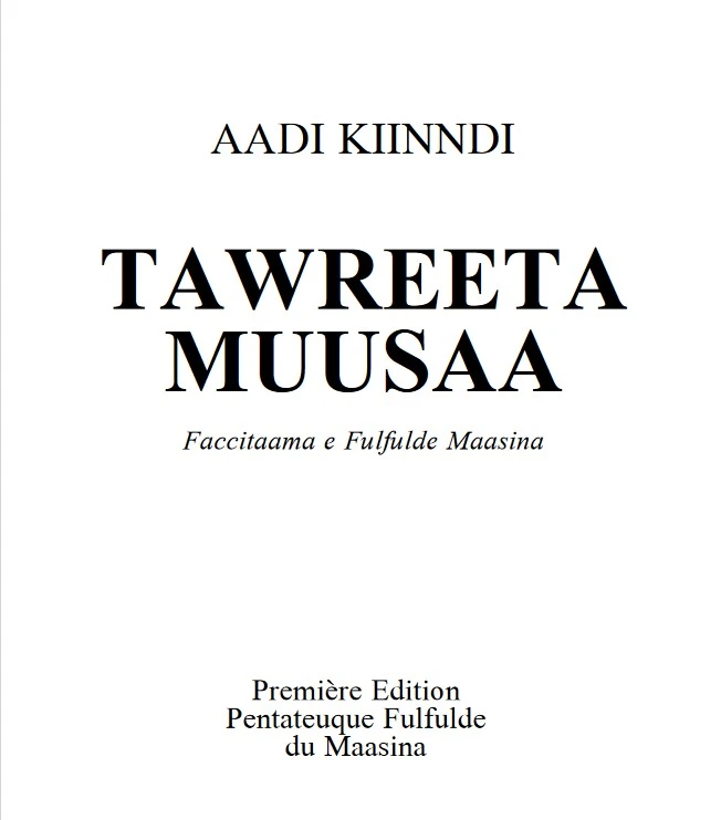 Pentateuch en Fulfulde Maasina